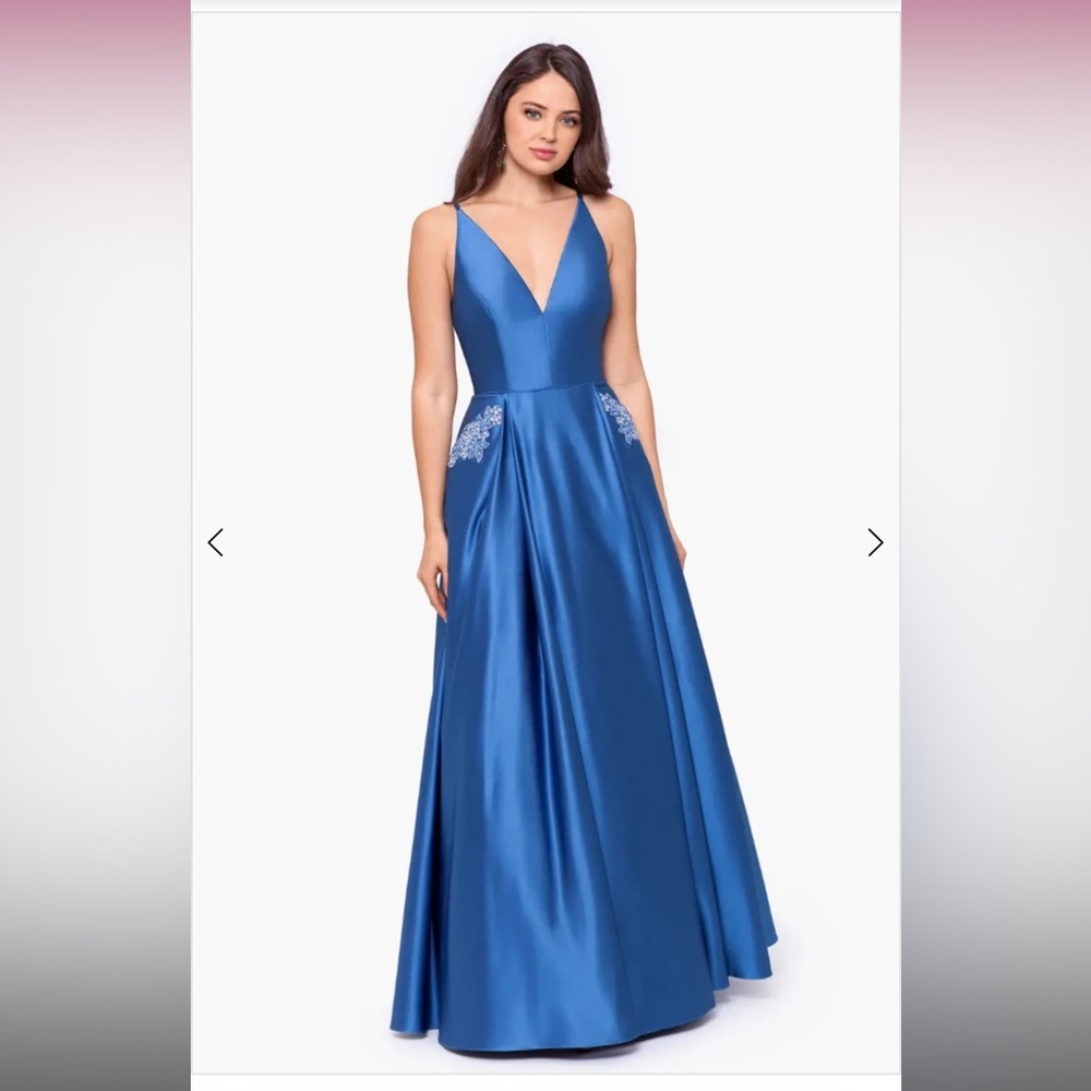 Blondie Nites Royal Blue Prom Dress